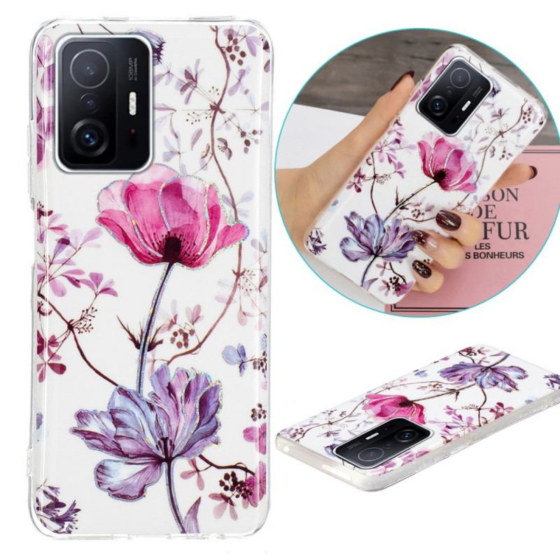 Capa Para Xiaomi 11T / 11T Pro Flores Brilhantes