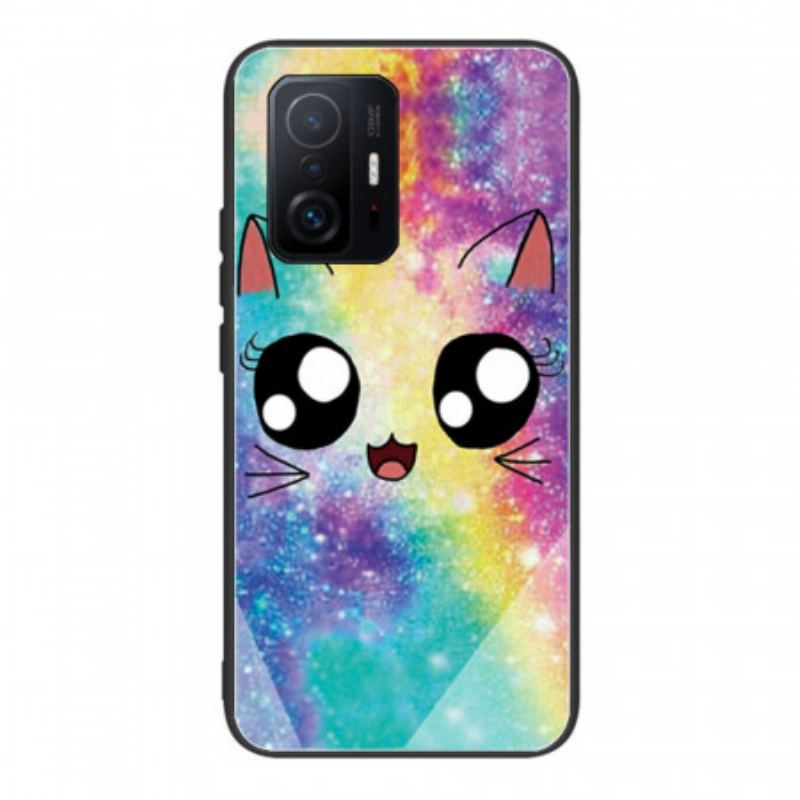 Capa Para Xiaomi 11T / 11T Pro Gato De Vidro Temperado