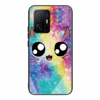 Capa Para Xiaomi 11T / 11T Pro Gato De Vidro Temperado