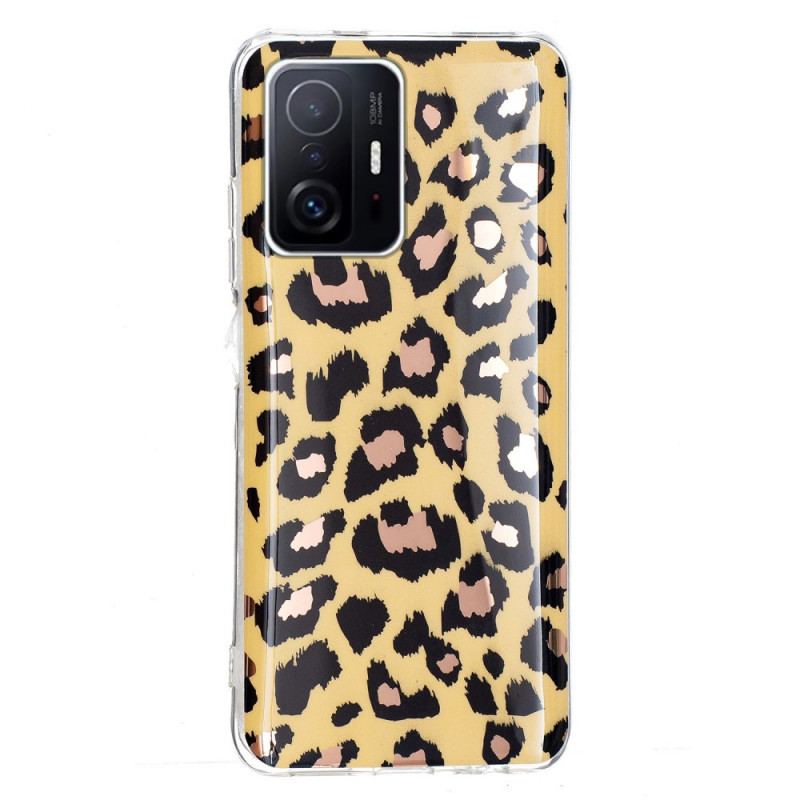 Capa Para Xiaomi 11T / 11T Pro Mármore Estilo Leopardo