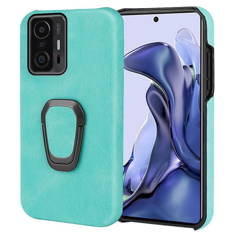 Capa Para Xiaomi 11T / 11T Pro Novas Cores Com Suporte Para Anéis De Efeito De Couro