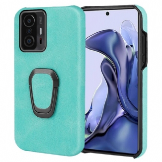 Capa Para Xiaomi 11T / 11T Pro Novas Cores Com Suporte Para Anéis De Efeito De Couro