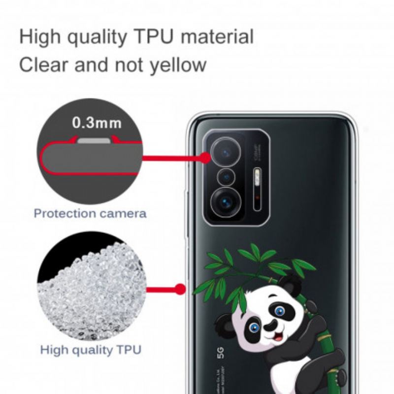 Capa Para Xiaomi 11T / 11T Pro Panda Sem Costura Em Bambu