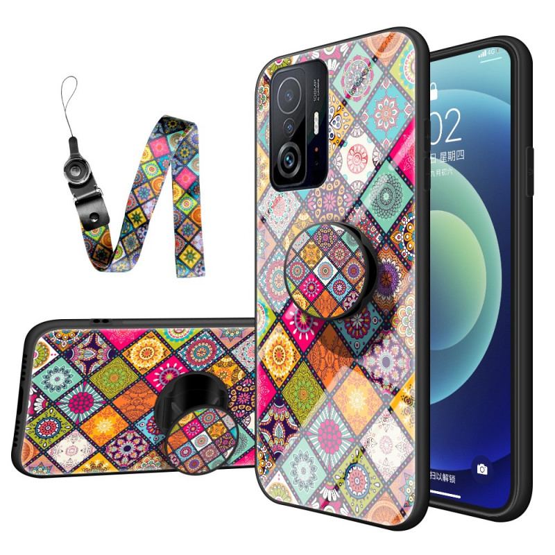 Capa Para Xiaomi 11T / 11T Pro Suporte Magnético Patchwork