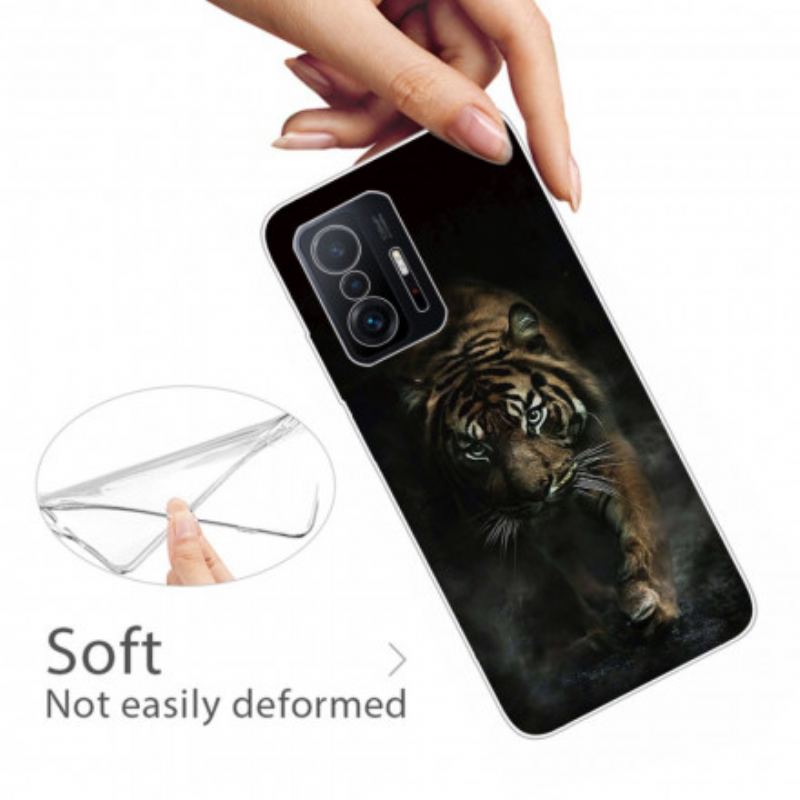 Capa Para Xiaomi 11T / 11T Pro Tigre Flexível