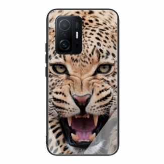 Capa Para Xiaomi 11T / 11T Pro Vidro Temperado Leopardo