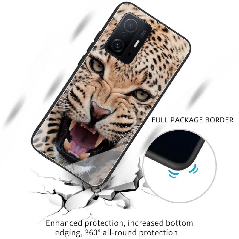 Capa Para Xiaomi 11T / 11T Pro Vidro Temperado Leopardo