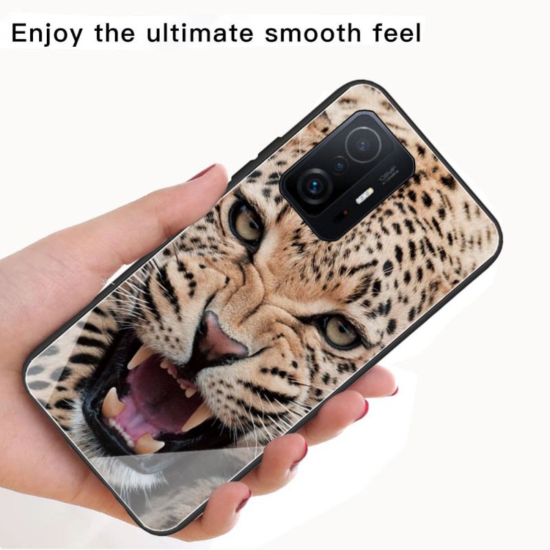 Capa Para Xiaomi 11T / 11T Pro Vidro Temperado Leopardo