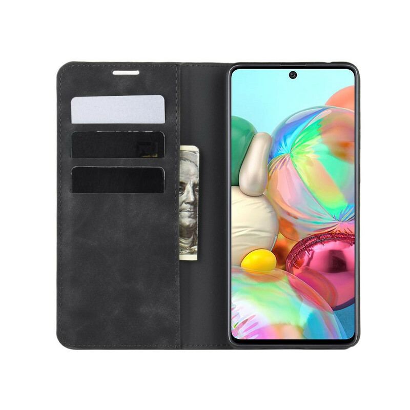 Capa De Celular Para Samsung Galaxy Note 10 Lite Flip Efeito Couro Chique