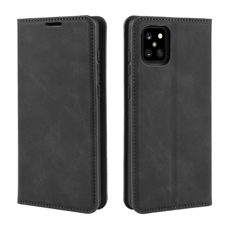 Capa De Celular Para Samsung Galaxy Note 10 Lite Flip Efeito Couro Chique