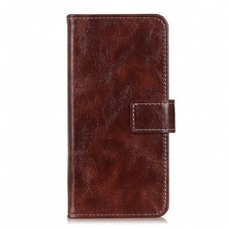 Capa Em Pele Para Samsung Galaxy Note 10 Lite Costuras Brilhantes E Visíveis