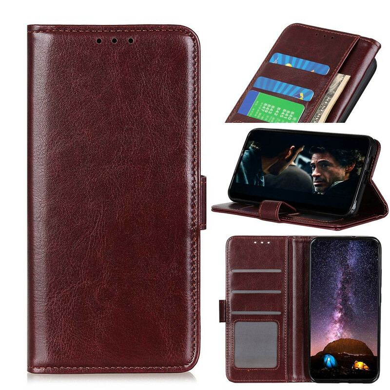 Capa Flip Para Samsung Galaxy Note 10 Lite Efeito Couro Incrível