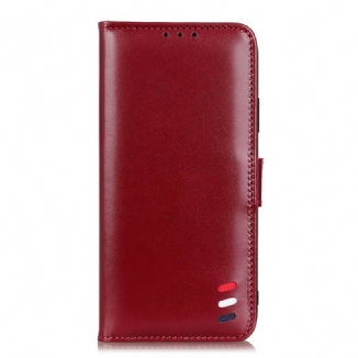 Capa Flip Para Samsung Galaxy Note 10 Lite Efeito Couro Tricolor