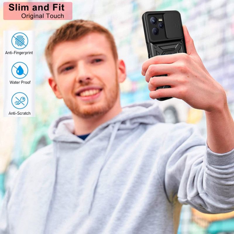 Capa De Celular Para Realme C35 Camshield Com Anel Magnético