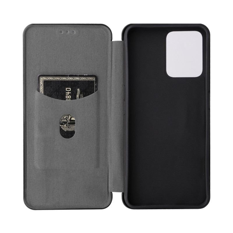 Capa De Celular Para Realme C35 Flip Anel Fibra De Carbono