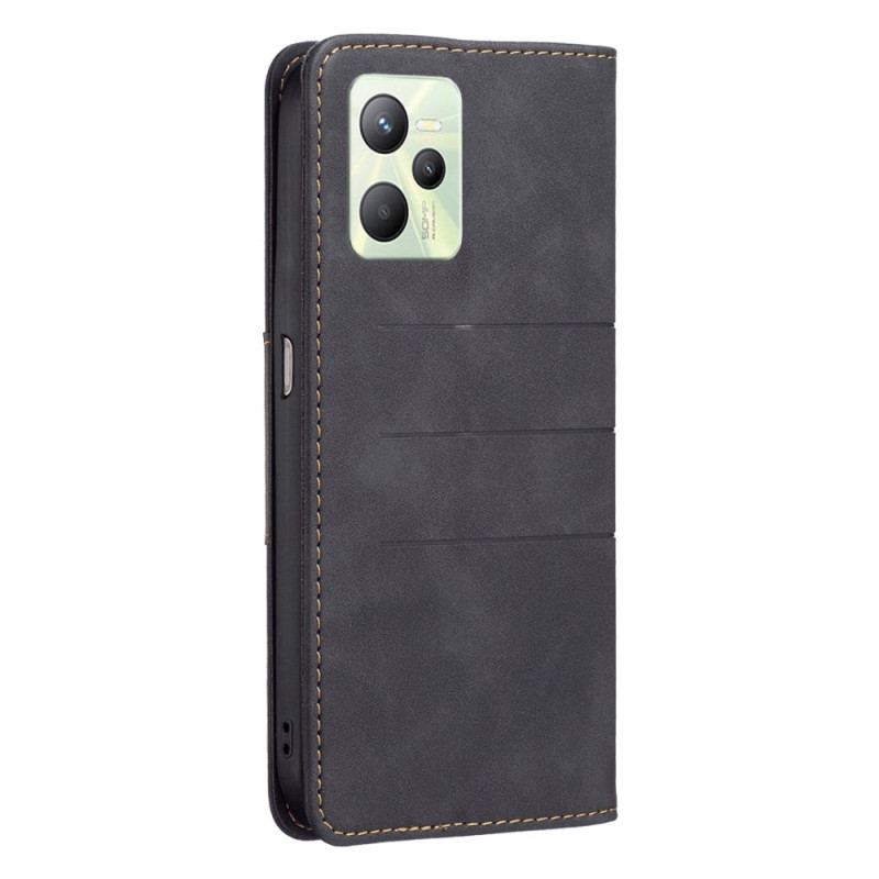 Capa De Celular Para Realme C35 Flip Linhas De Cores Binfen