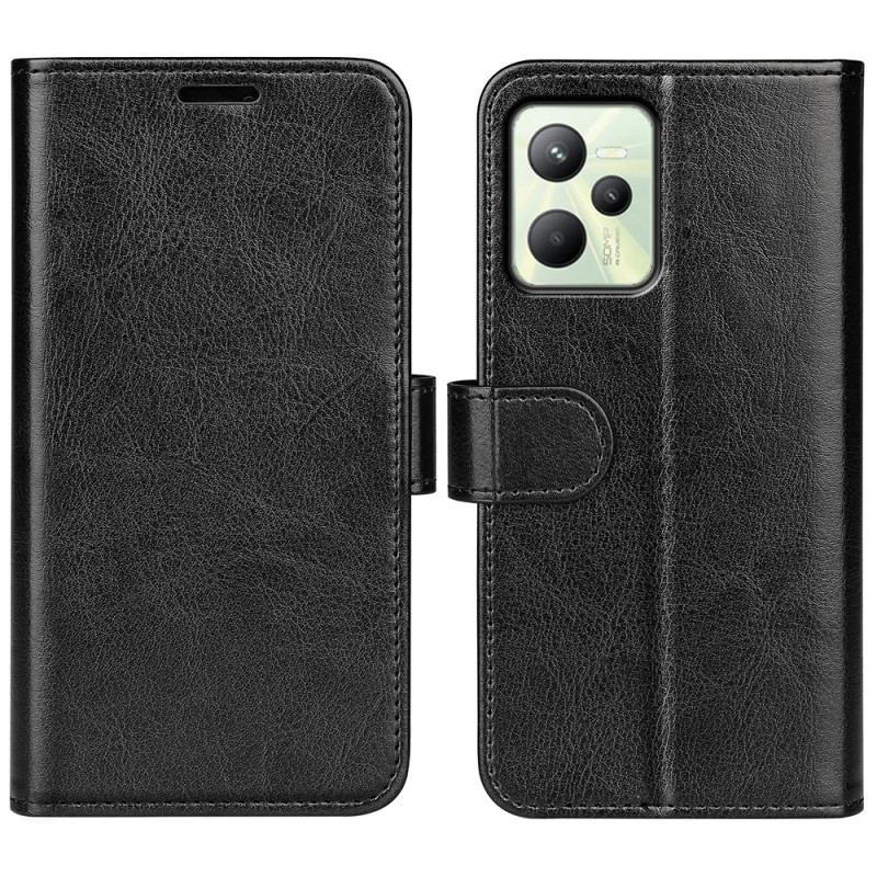 Capa Flip Para Realme C35 Silicone Macio Estilo Retrô