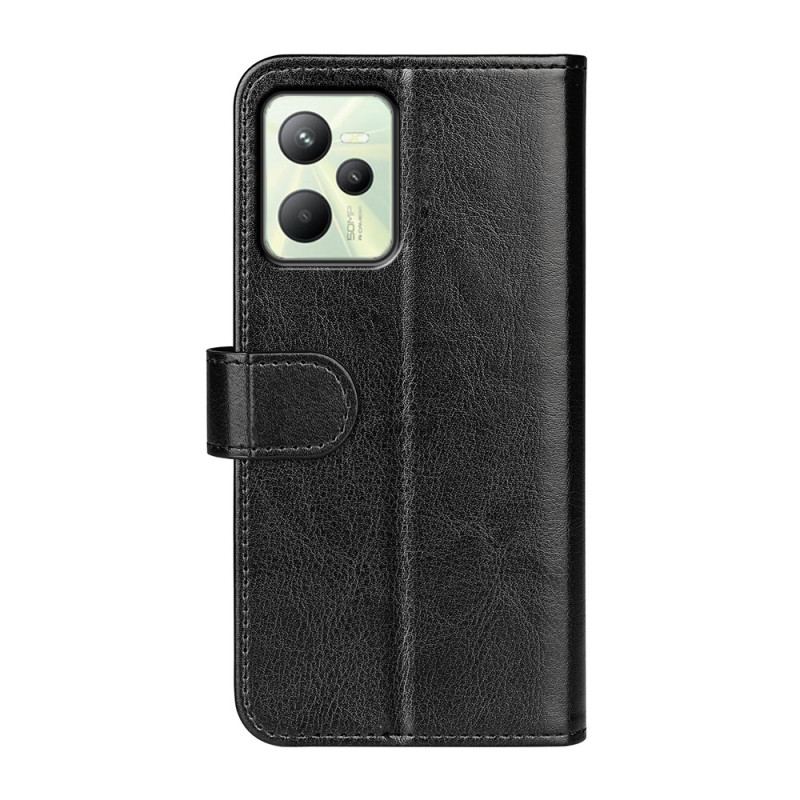 Capa Flip Para Realme C35 Silicone Macio Estilo Retrô