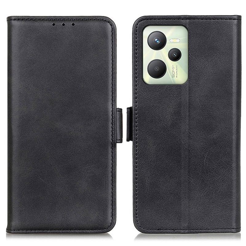 Capa Folio Para Realme C35 Flip Aba Dupla Clássica