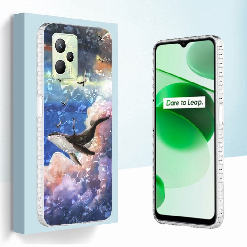 Capa Para Realme C35 Baleia Estilizada