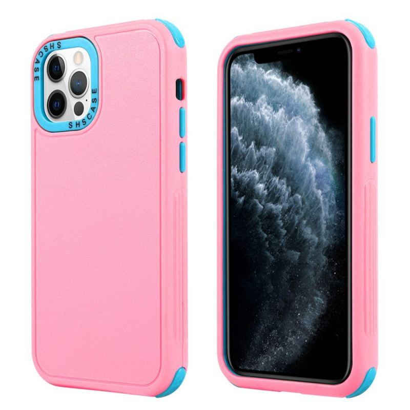 Capa De Celular Para iPhone 14 Pro Cantos Reforçados Bicolores