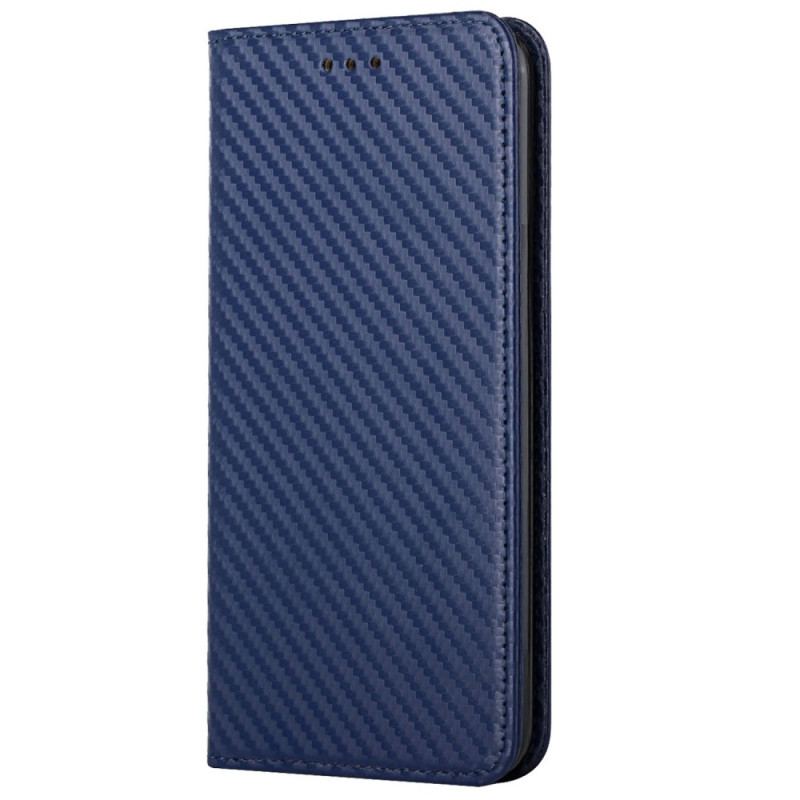 Capa De Celular Para iPhone 14 Pro De Cordão Flip Estilo Strappy Fibra De Carbono