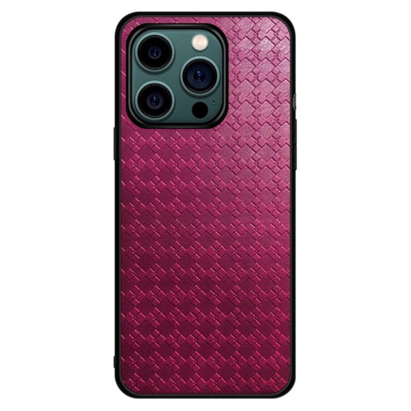 Capa De Celular Para iPhone 14 Pro Couro Sintético Tecido