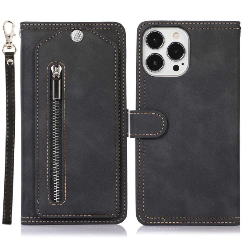 Capa De Celular Para iPhone 14 Pro Flip Bolso Frontal Espelhado