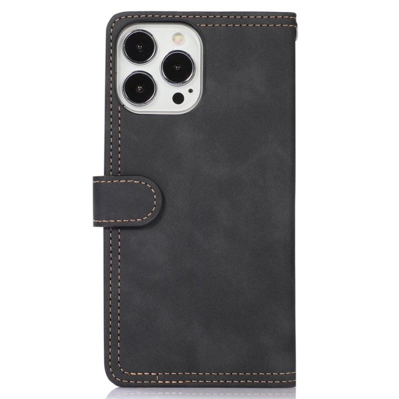 Capa De Celular Para iPhone 14 Pro Flip Bolso Frontal Espelhado