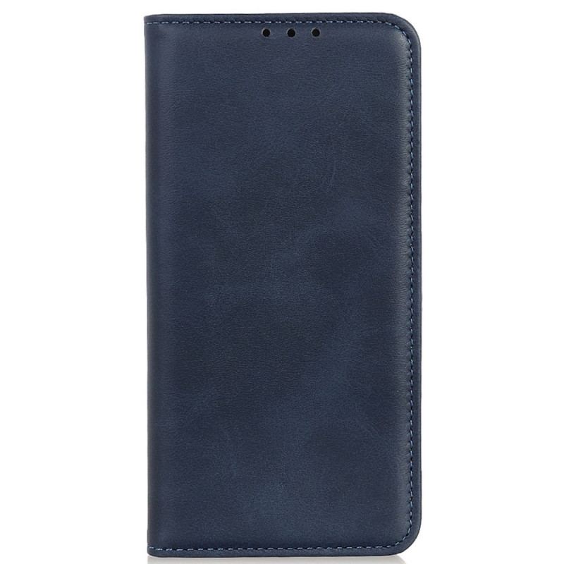 Capa De Celular Para iPhone 14 Pro Flip Clássico Couro Rachado