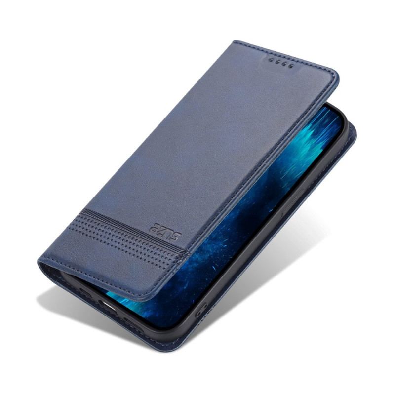 Capa De Celular Para iPhone 14 Pro Flip Estilo De Couro Azns