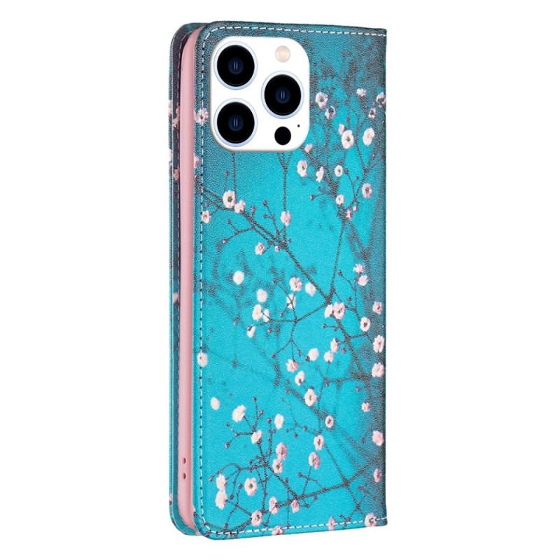 Capa De Celular Para iPhone 14 Pro Flip Florais