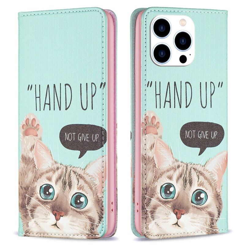 Capa De Celular Para iPhone 14 Pro Flip Hand-up