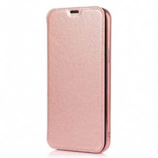 Capa De Celular Para iPhone 14 Pro Flip Titular De Cartão De Couro Sintético