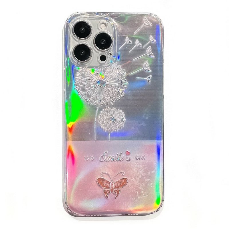 Capa De Celular Para iPhone 14 Pro Padrão De Laser De Silicone