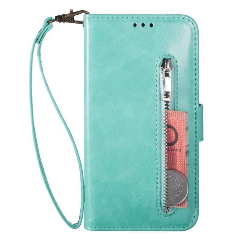 Capa Flip Para iPhone 14 Pro De Cordão Porta-moedas Cordão