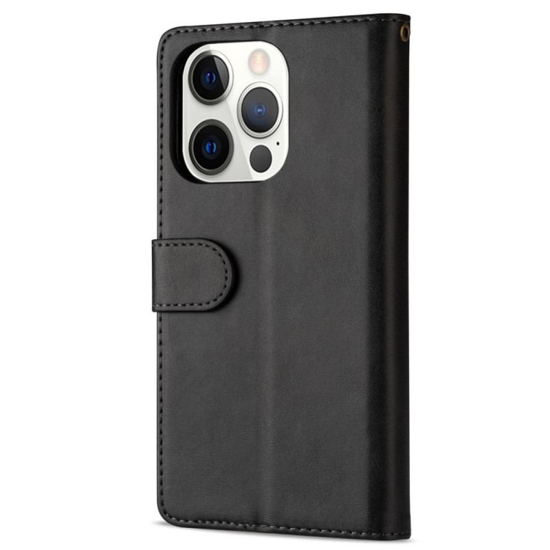 Capa Flip Para iPhone 14 Pro De Cordão Porta-moedas Cordão