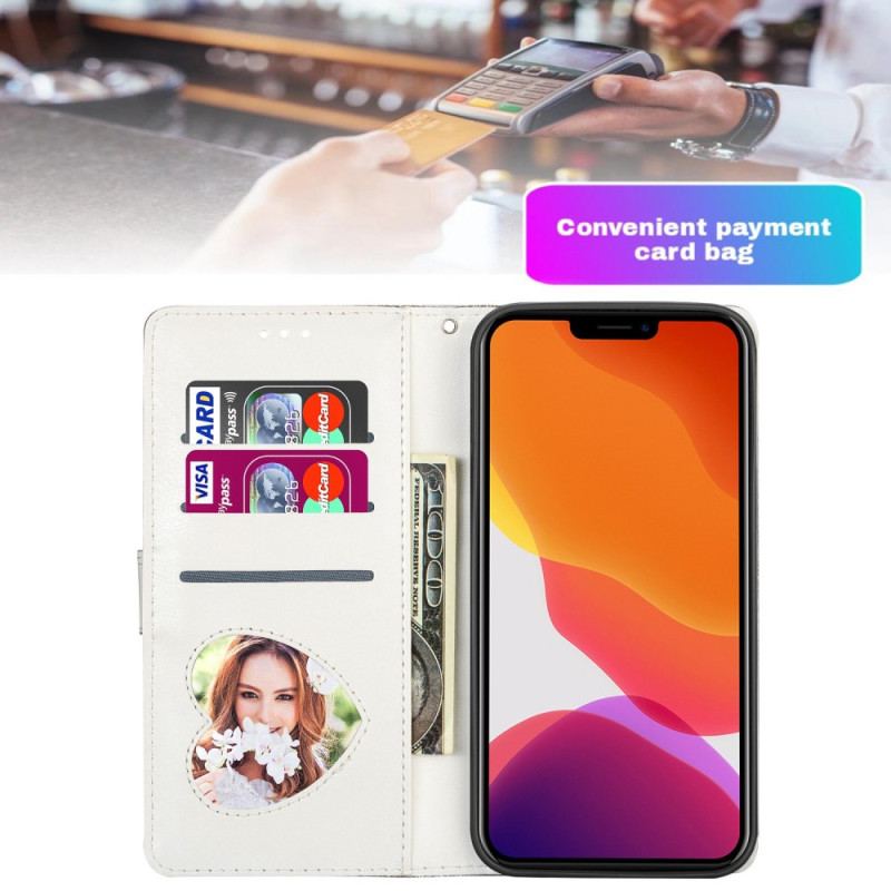 Capa Flip Para iPhone 14 Pro Estilo De Brilho De Lantejoulas