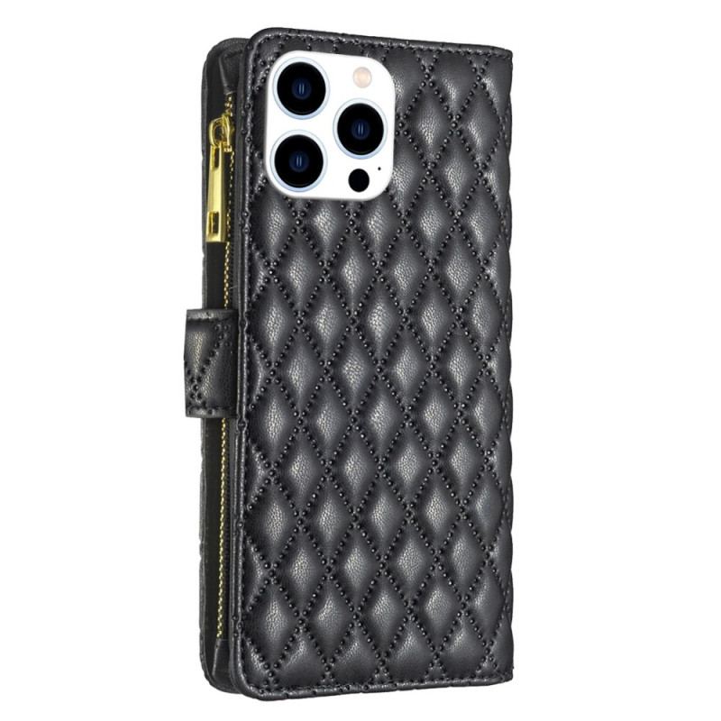 Capa Flip Para iPhone 14 Pro Estilo De Cor Binfen Acolchoado