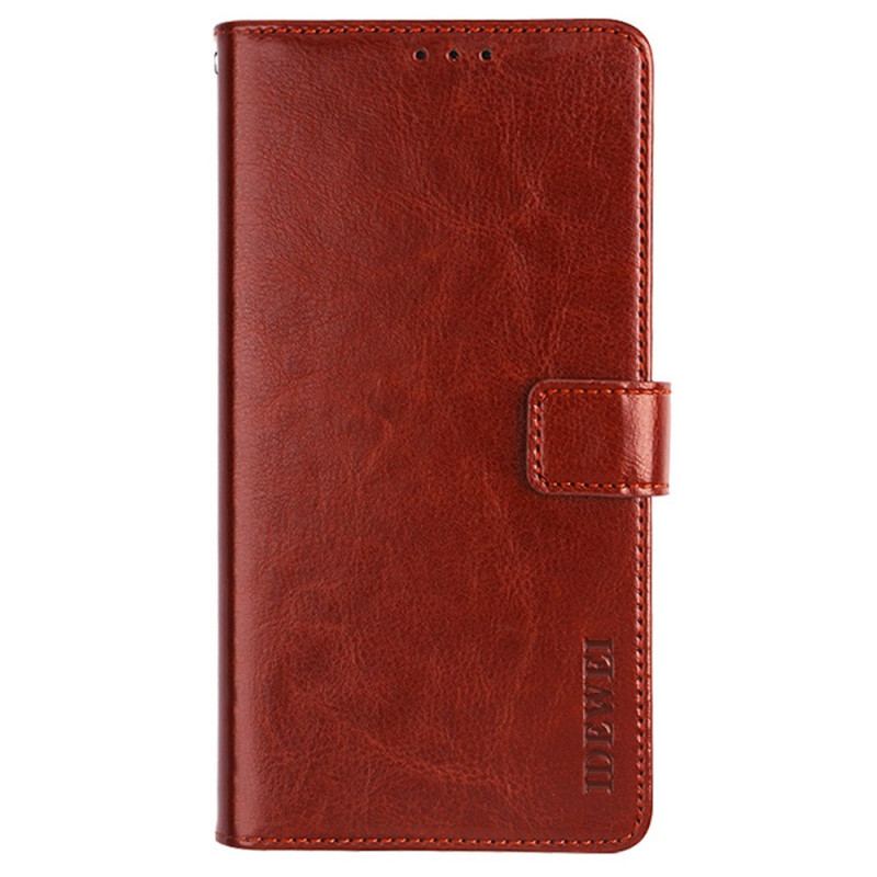 Capa Flip Para iPhone 14 Pro Imitação De Couro Idewei