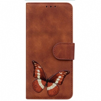 Capa Folio Para iPhone 14 Pro Elegância Borboleta