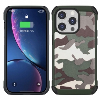 Capa Para iPhone 14 Pro Camuflagem Reforçada