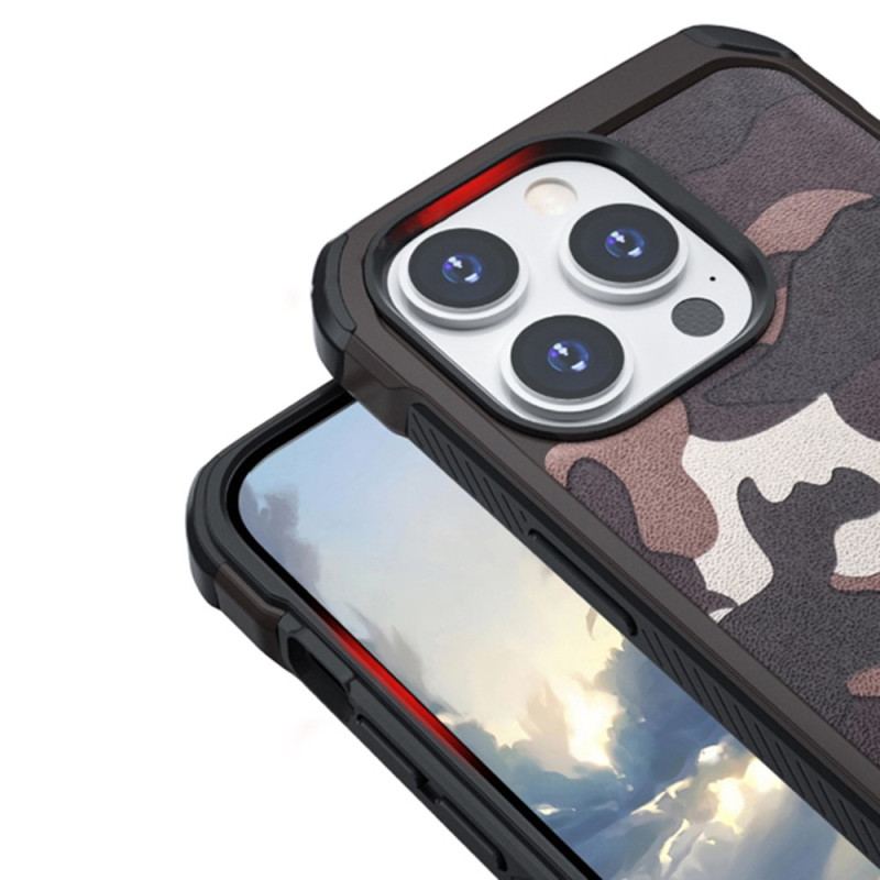 Capa Para iPhone 14 Pro Camuflagem Reforçada