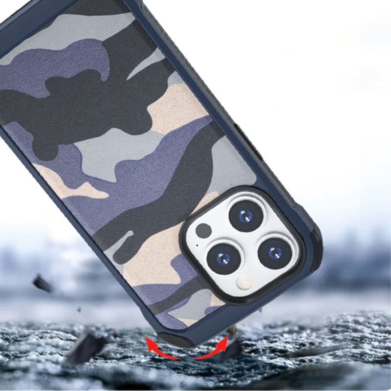 Capa Para iPhone 14 Pro Camuflagem Reforçada