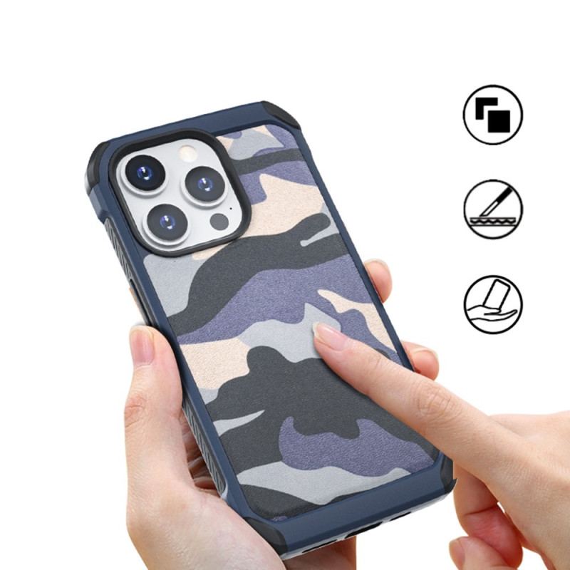 Capa Para iPhone 14 Pro Camuflagem Reforçada