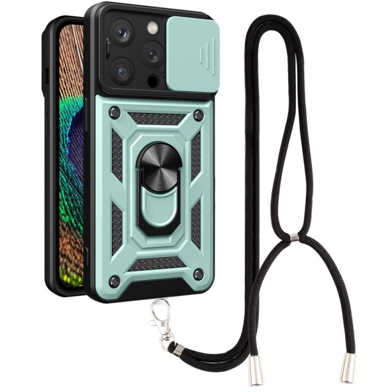 Capa Para iPhone 14 Pro De celular Cabo Com Suporte De Anel