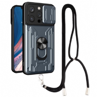 Capa Para iPhone 14 Pro De celular Cordão E Suporte Para Porta-cartões