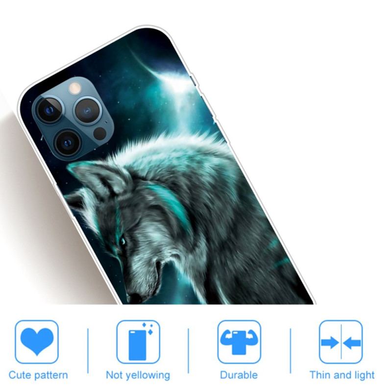 Capa Para iPhone 14 Pro Declinações Lobo