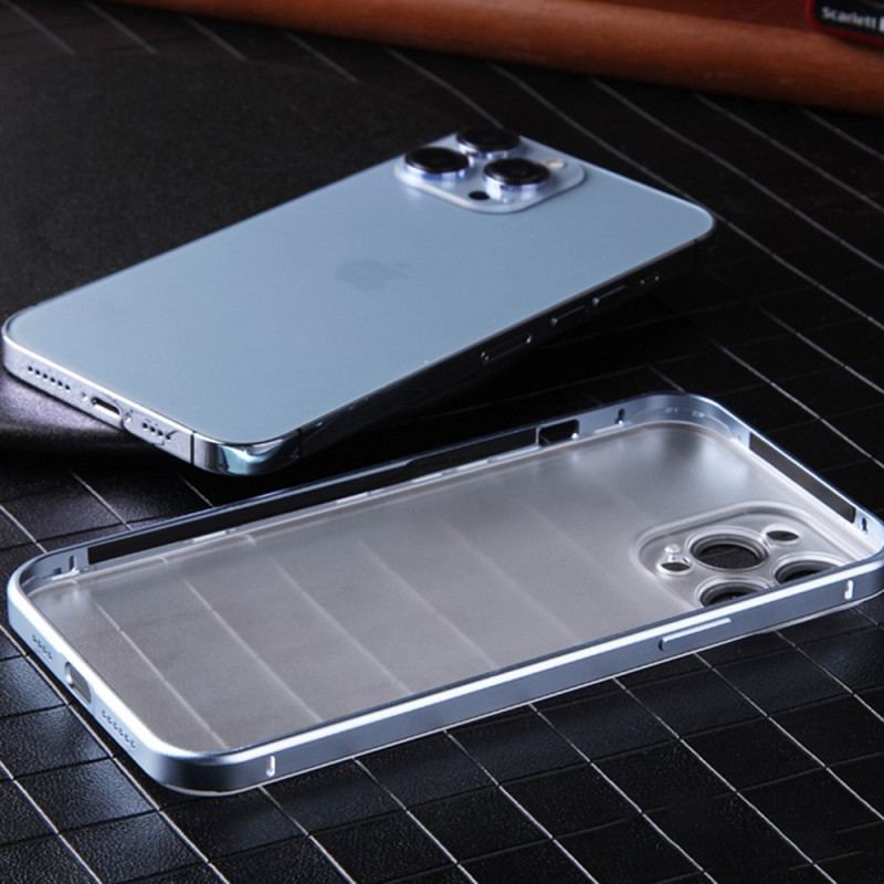 Capa Para iPhone 14 Pro Efeito Metal Fosco