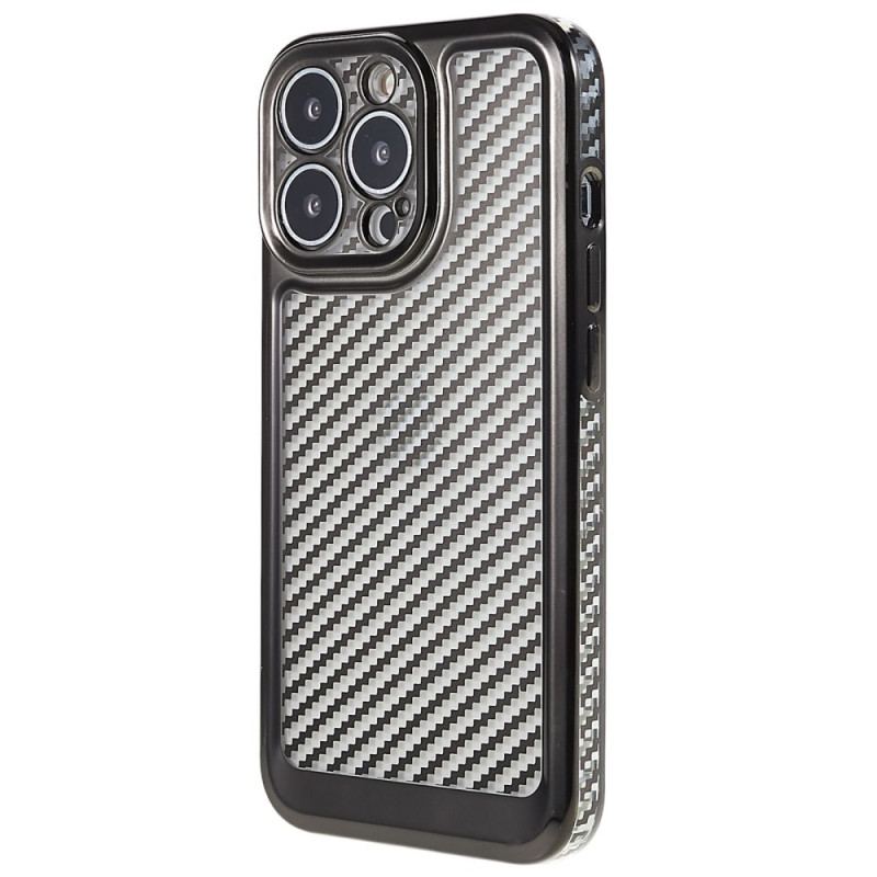 Capa Para iPhone 14 Pro Elegante Fibra De Carbono